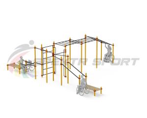 Купить Спортивный комплекс для инвалидов-колясочников WRK-D23_76mm в Новаяладоге 