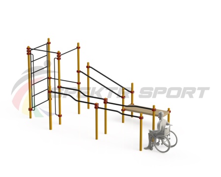 Купить Спортивный комплекс для инвалидов-колясочников WRK-D16_76mm в Новаяладоге 