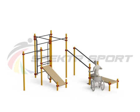 Купить Спортивный комплекс для инвалидов-колясочников WRK-D20_76mm в Новаяладоге 